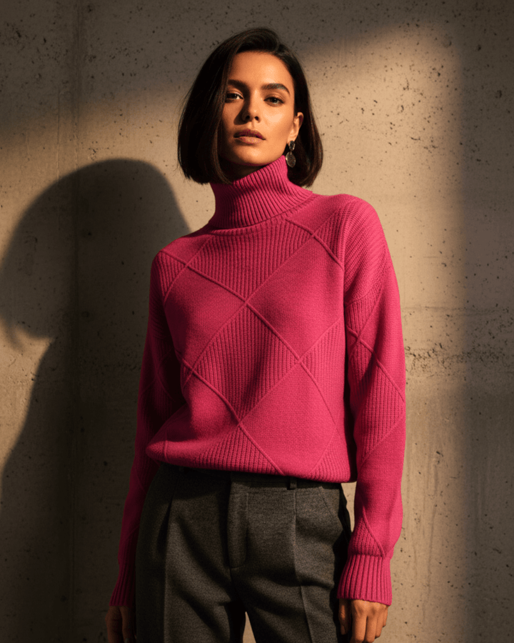 Kate™ | Woolen Knitted Turtle Neck - SUNDRA