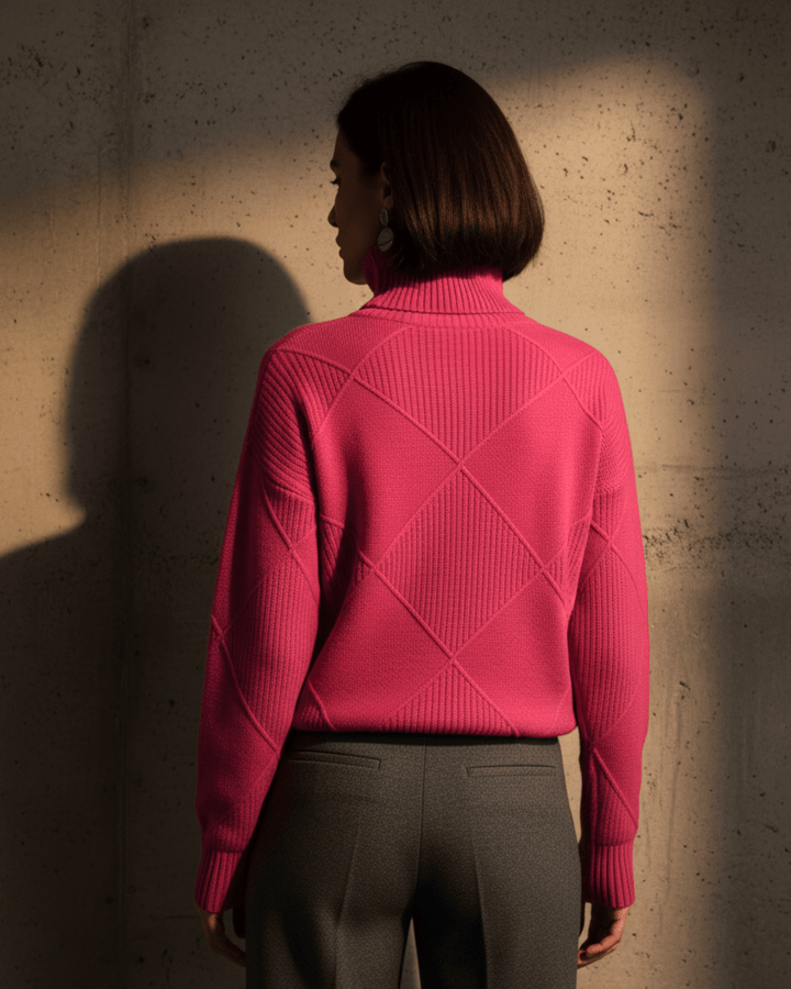 Kate™ | Woolen Knitted Turtle Neck - SUNDRA