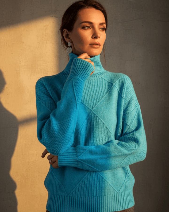 Kate™ | Woolen Knitted Turtle Neck - SUNDRA