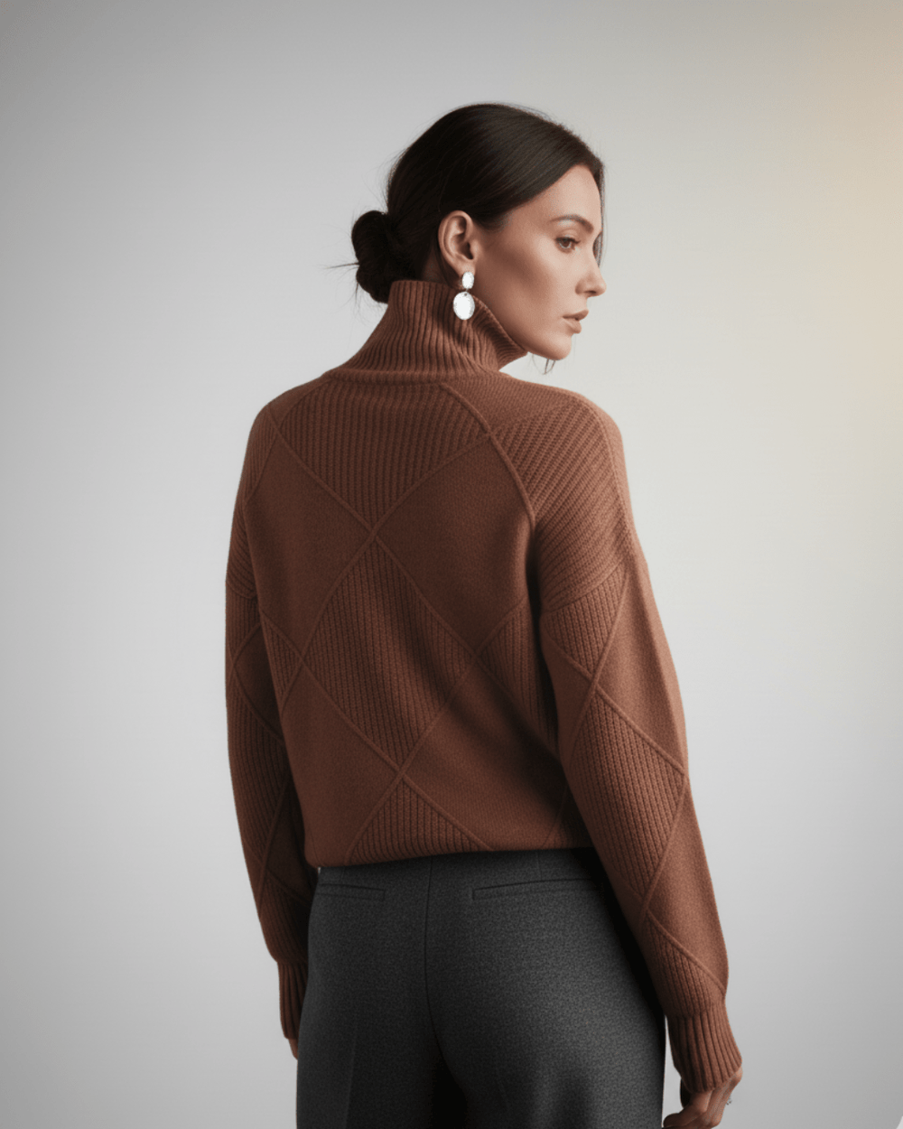 Kate™ | Woolen Knitted Turtle Neck - SUNDRA