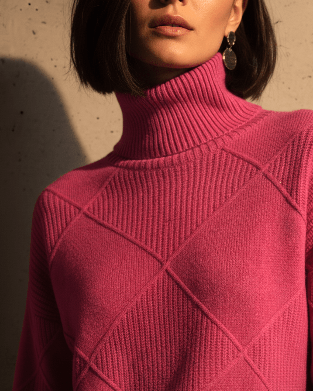 Kate™ | Woolen Knitted Turtle Neck - SUNDRA