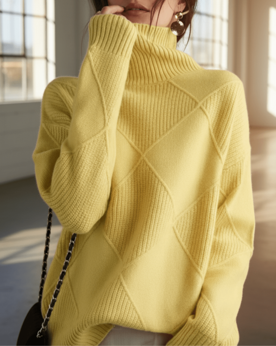 Kate™ | Woolen Knitted Turtle Neck - SUNDRA