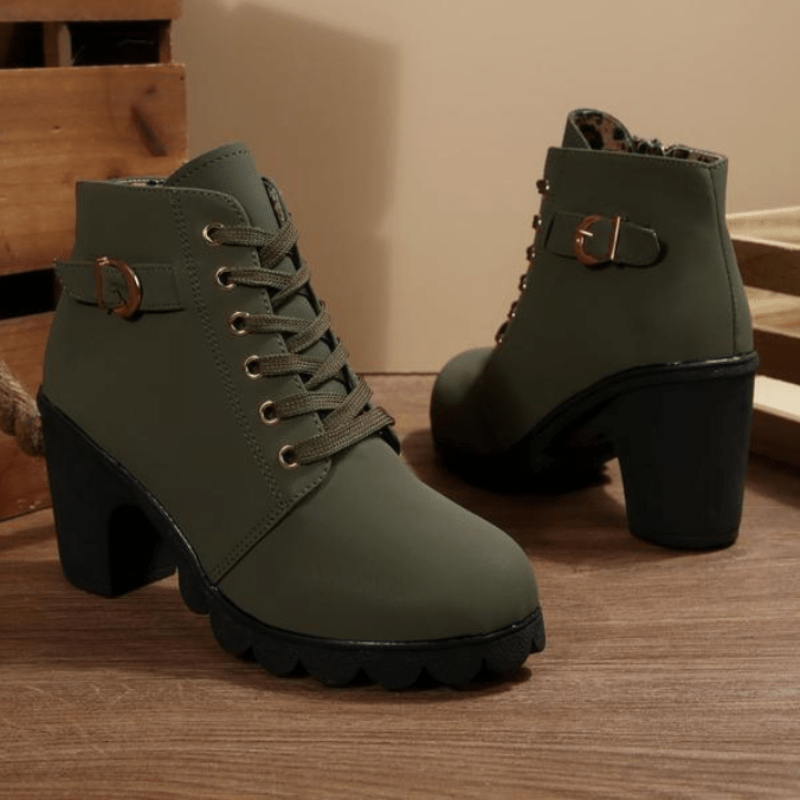 Katy™ | Chic Chunky Ankle Boots - SUNDRA