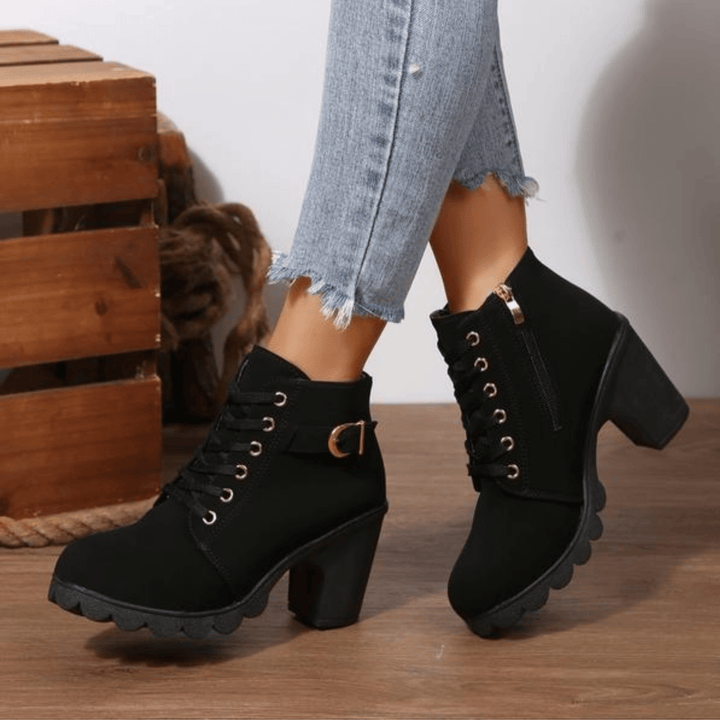 Katy™ | Chic Chunky Ankle Boots - SUNDRA