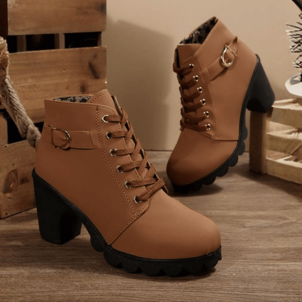 Katy™ | Chic Chunky Ankle Boots - SUNDRA