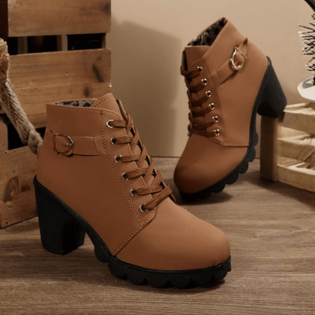 Katy™ | Chic Chunky Ankle Boots - SUNDRA
