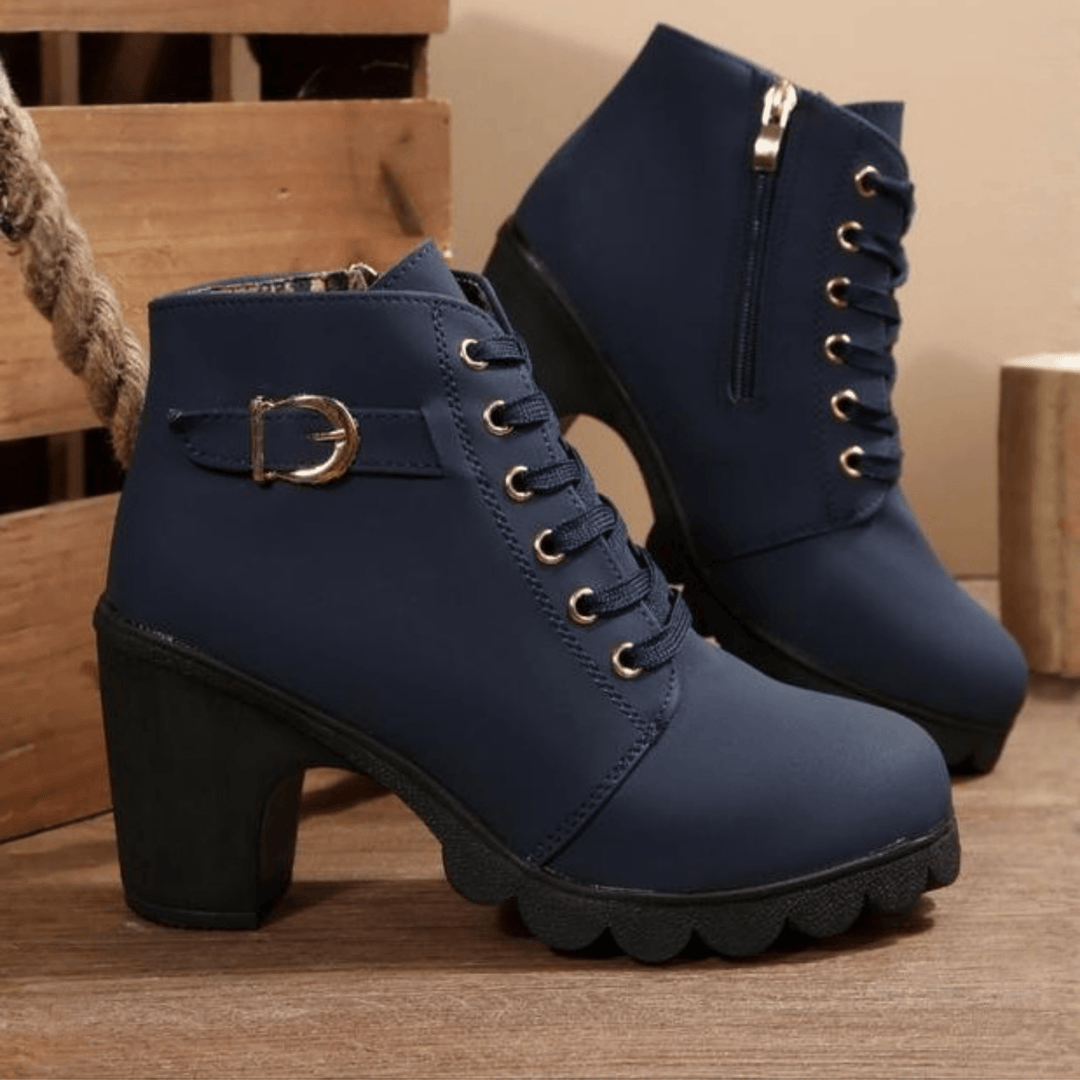 Katy™ | Chic Chunky Ankle Boots - SUNDRA