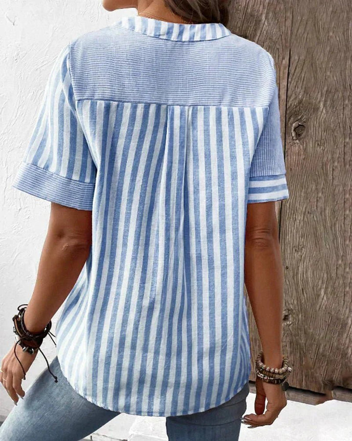Lila™ | Soft Striped Blouse - SUNDRA