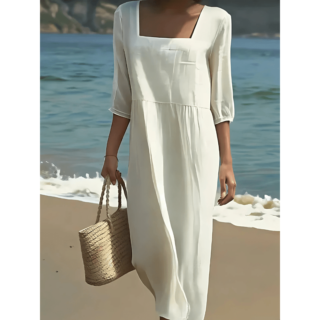 Lunelle – Casual Linen Dress - SUNDRA