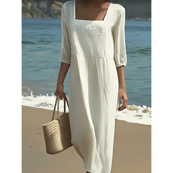 Lunelle – Casual Linen Dress - SUNDRA