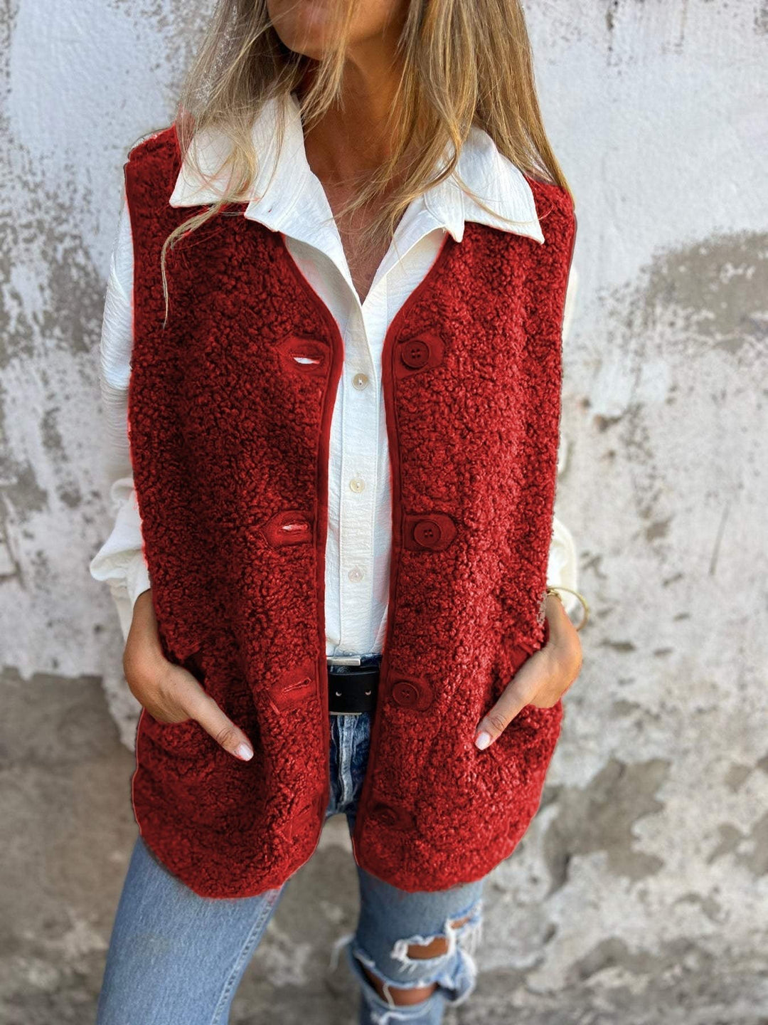 Lynora™ | Button - Down Warm Vest - SUNDRA