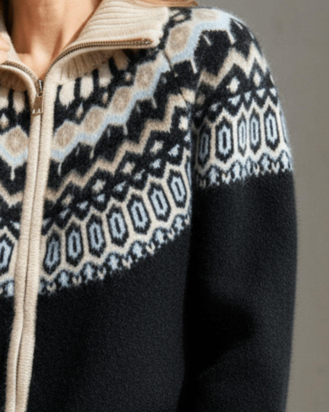 Mabel™ | Winter Wool Full Zip Cardigan - SUNDRA