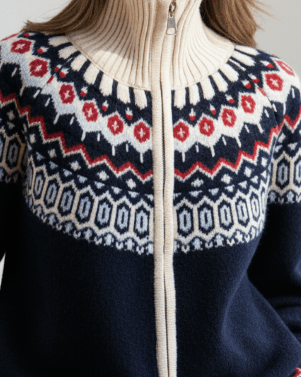 Mabel™ | Winter Wool Full Zip Cardigan - SUNDRA