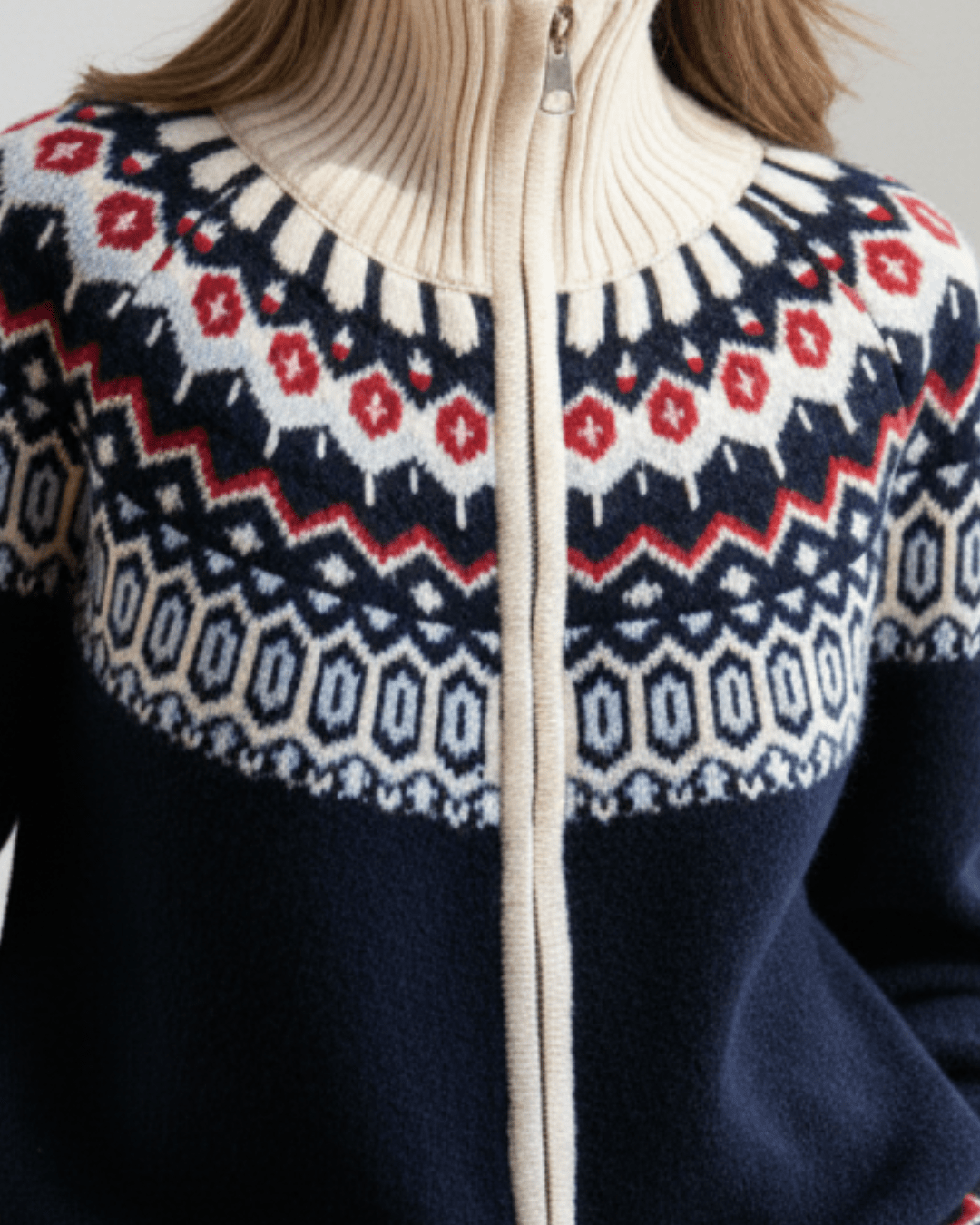 Mabel™ | Winter Wool Full Zip Cardigan - SUNDRA