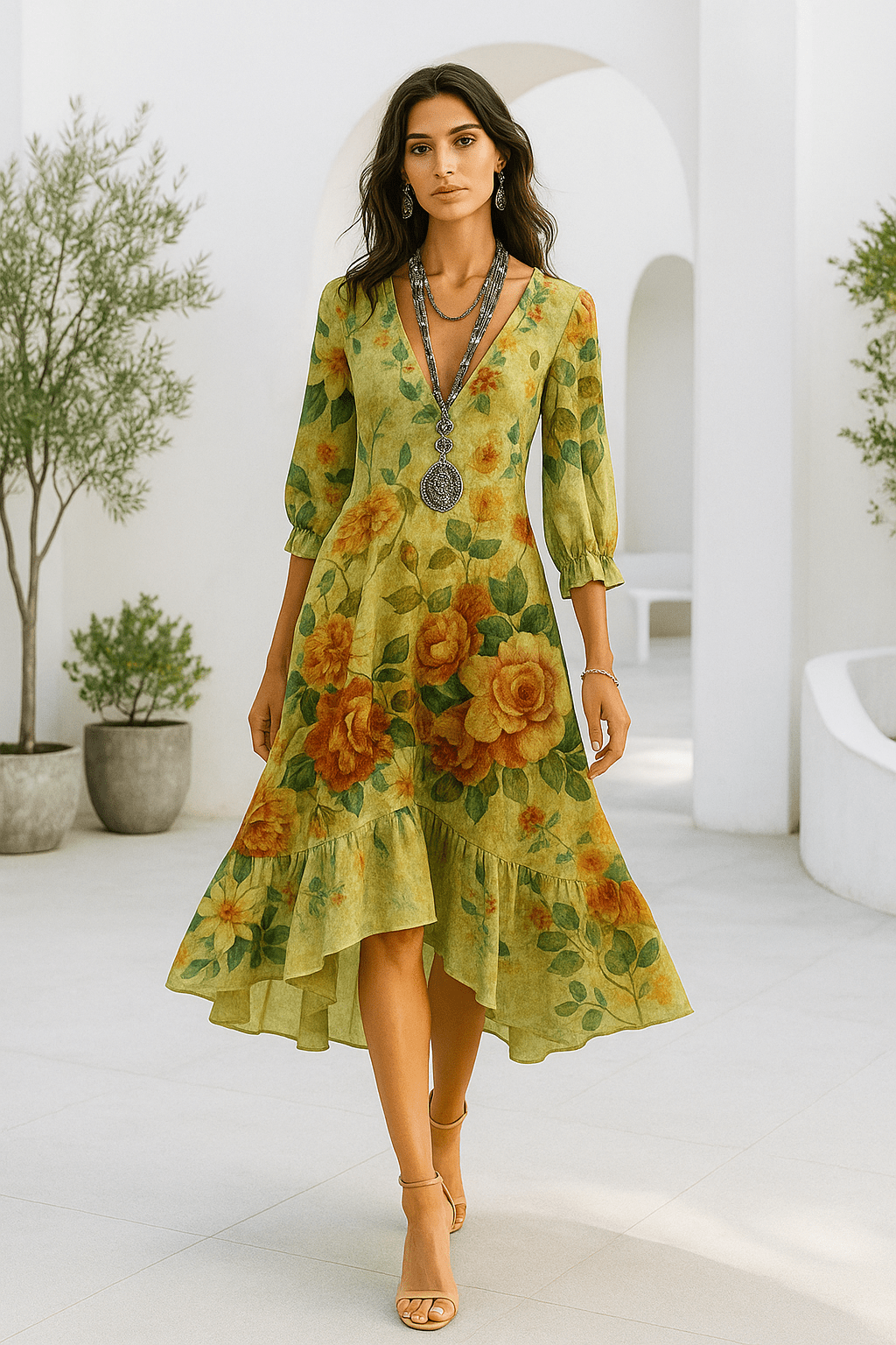 Marina | Bohemian style dress - SUNDRA