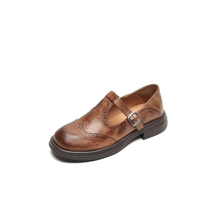 Mattea™ | Elegant Mary Janes Made Of Leather - SUNDRA