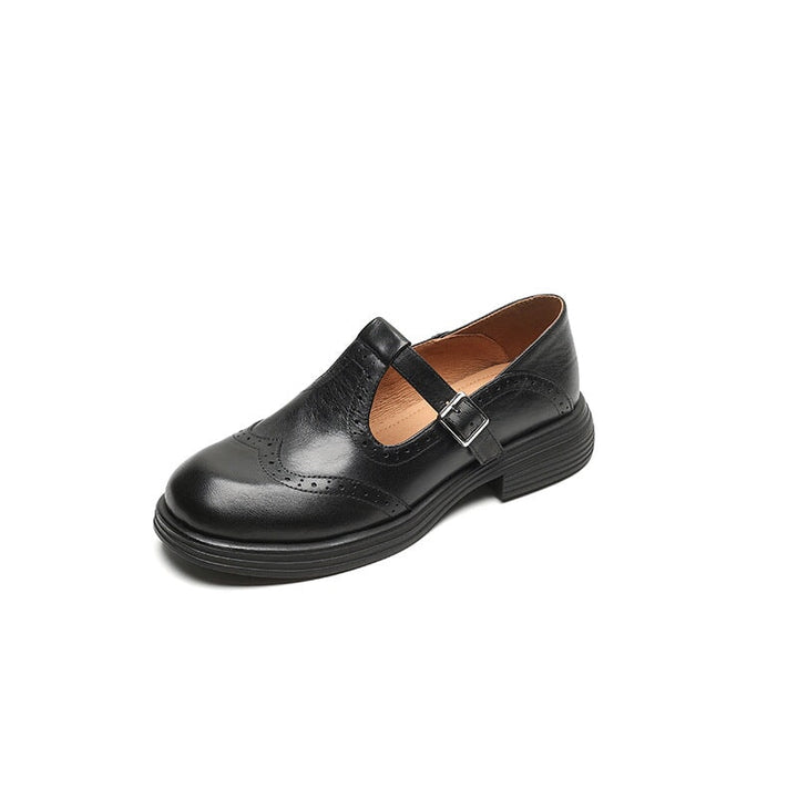 Mattea™ | Elegant Mary Janes Made Of Leather - SUNDRA