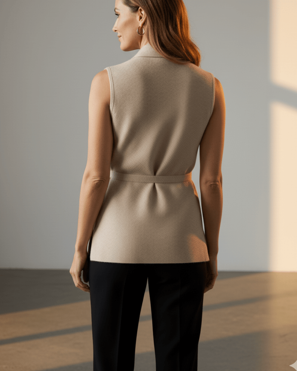 Megan™ | Knitted Cashmere Vest - SUNDRA