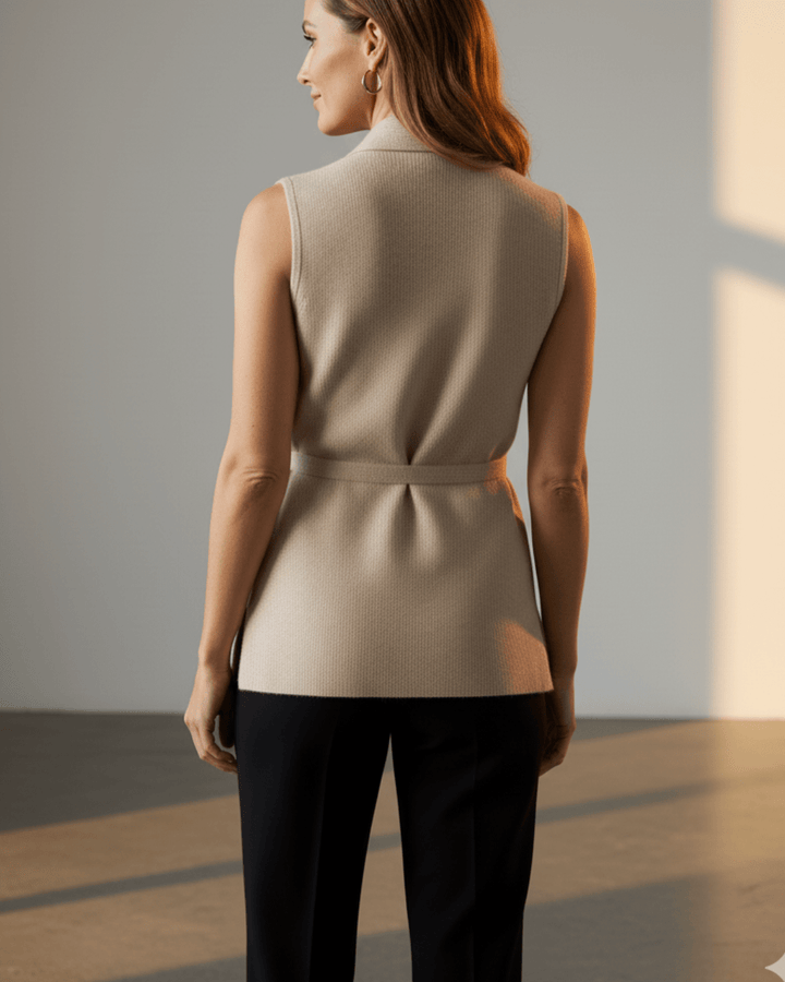 Megan™ | Knitted Cashmere Vest - SUNDRA