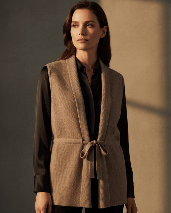 Megan™ | Knitted Cashmere Vest - SUNDRA