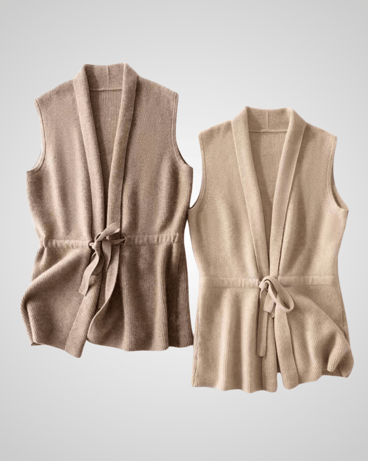 Megan™ | Knitted Cashmere Vest - SUNDRA