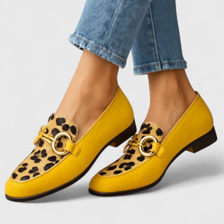 Mheiko™ | Yellow Leo Fit Loafers - SUNDRA