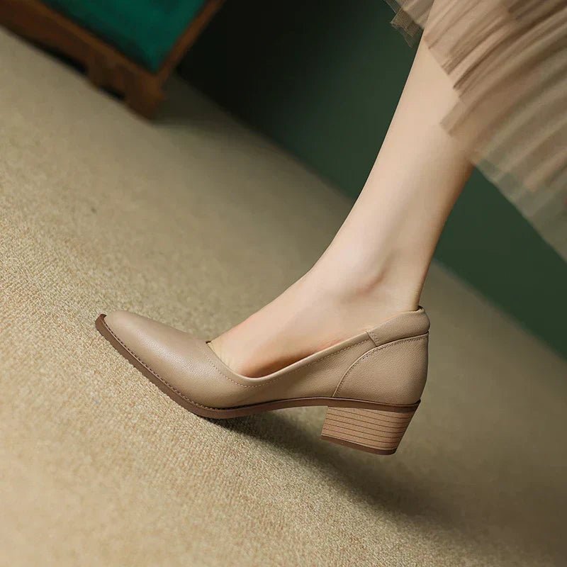 Michela | Graceful Mid - Heeled Shoes - SUNDRA