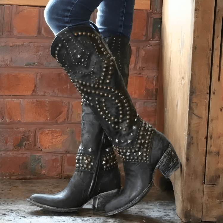 Monroe™ | Western Knee - High Boots - SUNDRA
