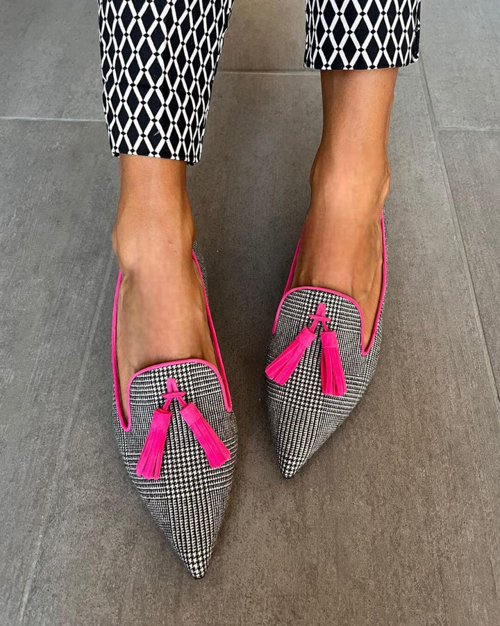 POINTED LOAFER WITH FLUO FRINGES - SUNDRA