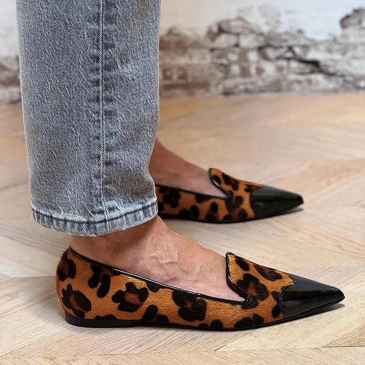 REFINED ANIMAL PRINT BALLET FLATS - SUNDRA