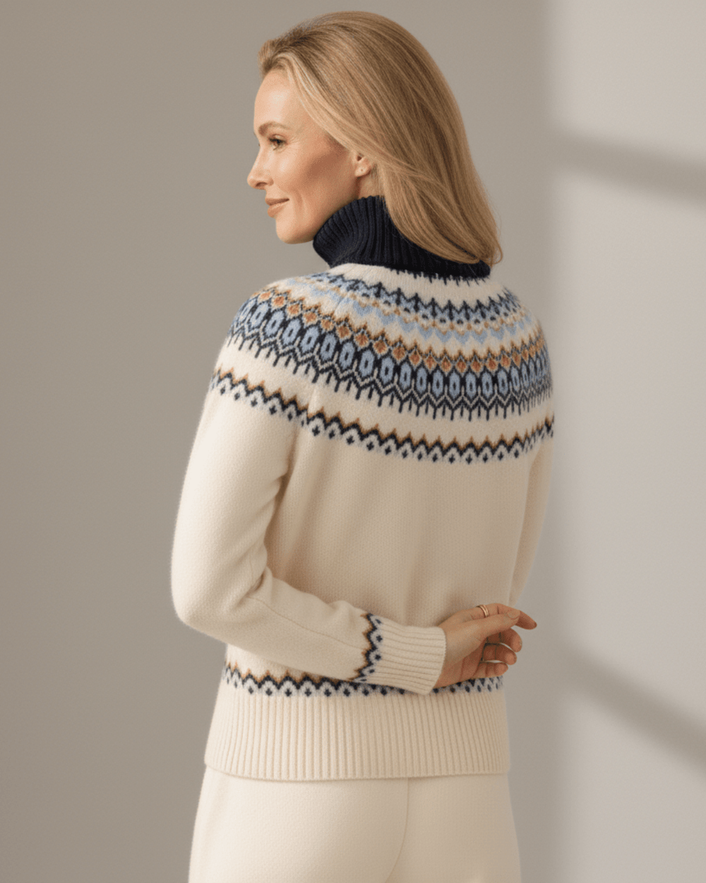 Rhea™ | Nordic Premium Wool Half - Zip Knit - SUNDRA