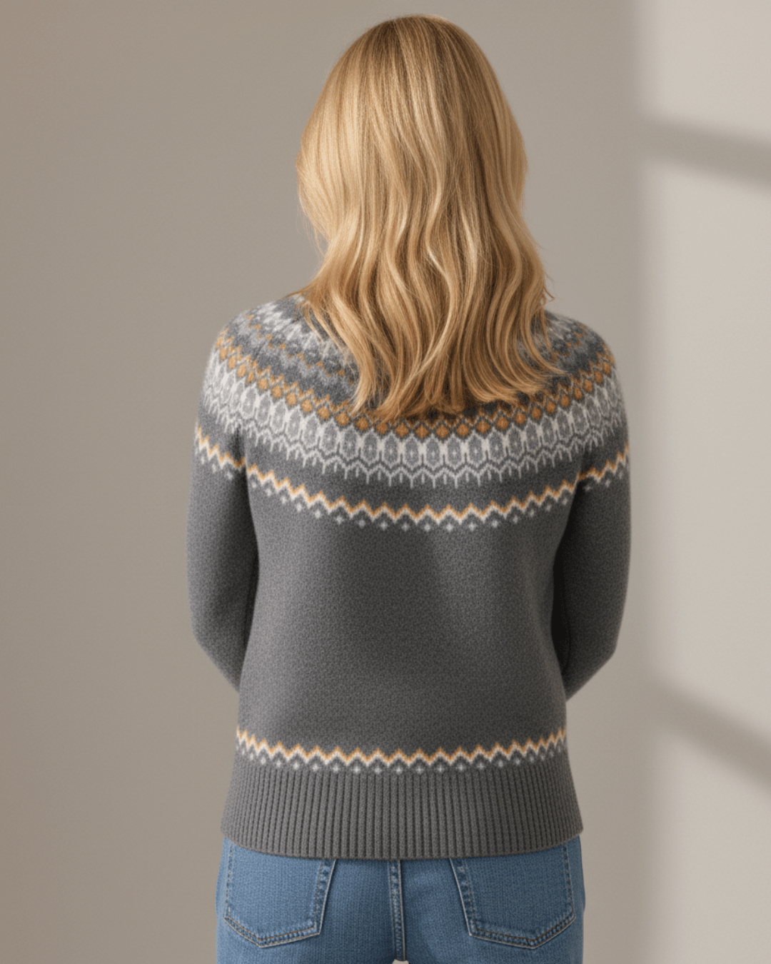 Rhea™ | Nordic Premium Wool Half - Zip Knit - SUNDRA