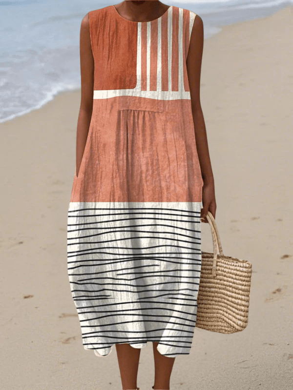 Skye™ Striped Midi Dress - SUNDRA