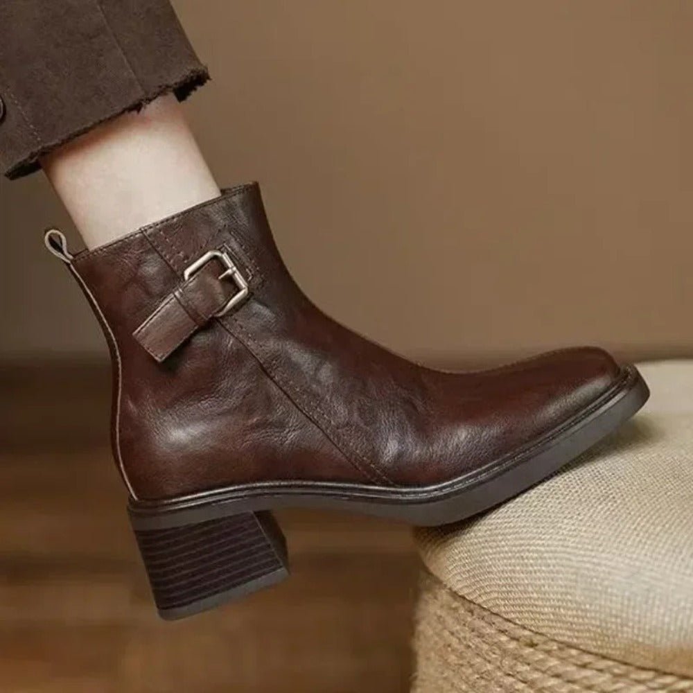 Tessa™ | Vintage Buckle Boots - SUNDRA