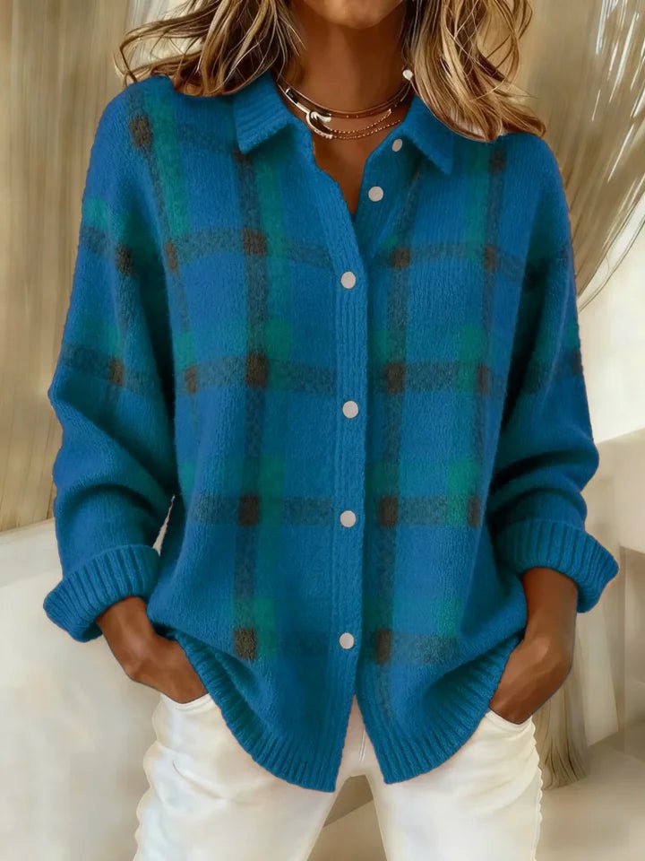 Valeria™ | Casual Retro Plaid Jumper - SUNDRA
