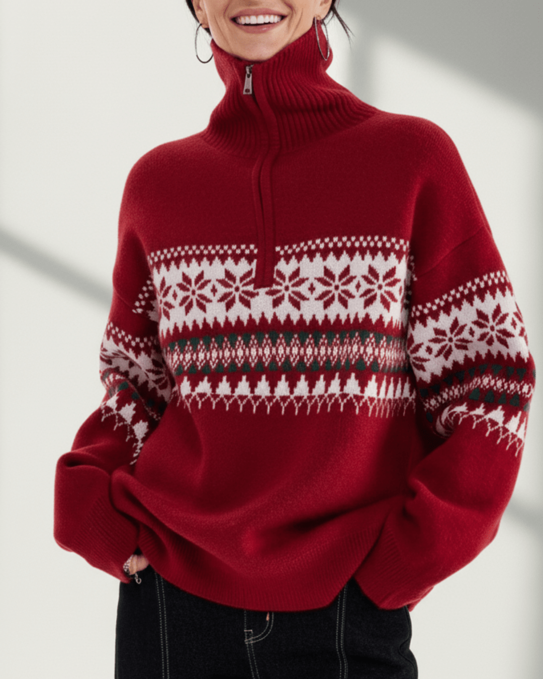 Vara™ | Nordic Turtle Neck Half - Zip - SUNDRA
