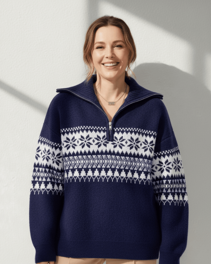 Vara™ | Nordic Turtle Neck Half - Zip - SUNDRA