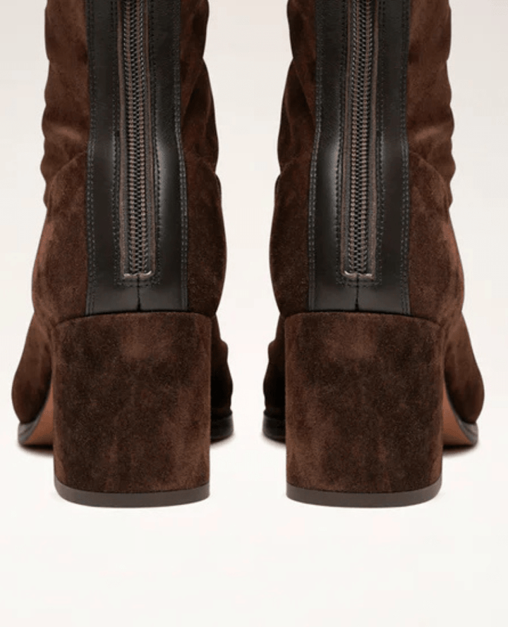 Vicky™ | Square Toe Heeled Boots - SUNDRA