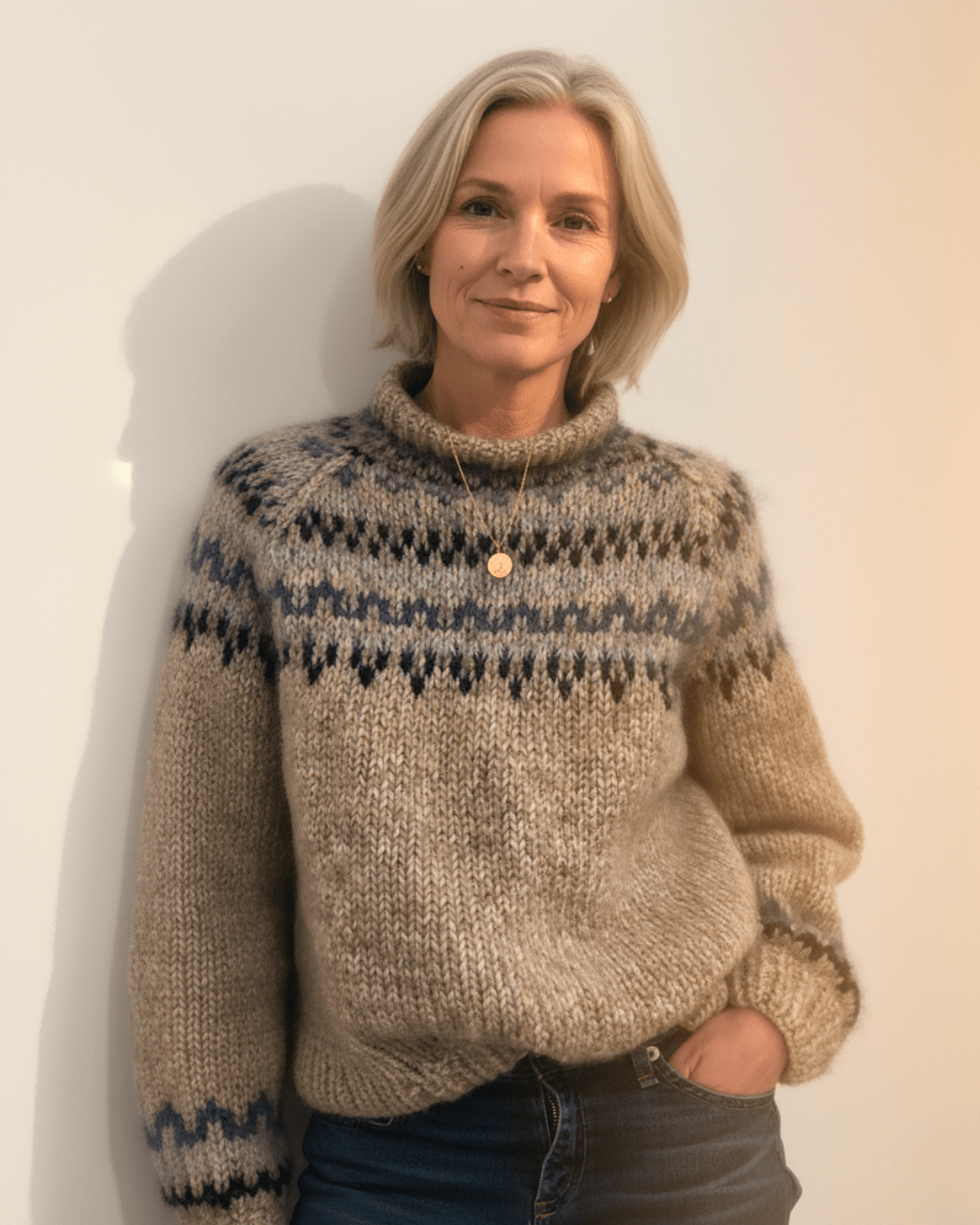 Willow™ | Nordic Pattern Wool Knit - SUNDRA