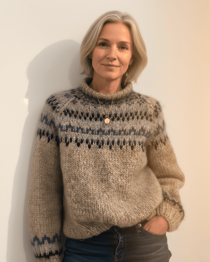 Willow™ | Nordic Pattern Wool Knit - SUNDRA
