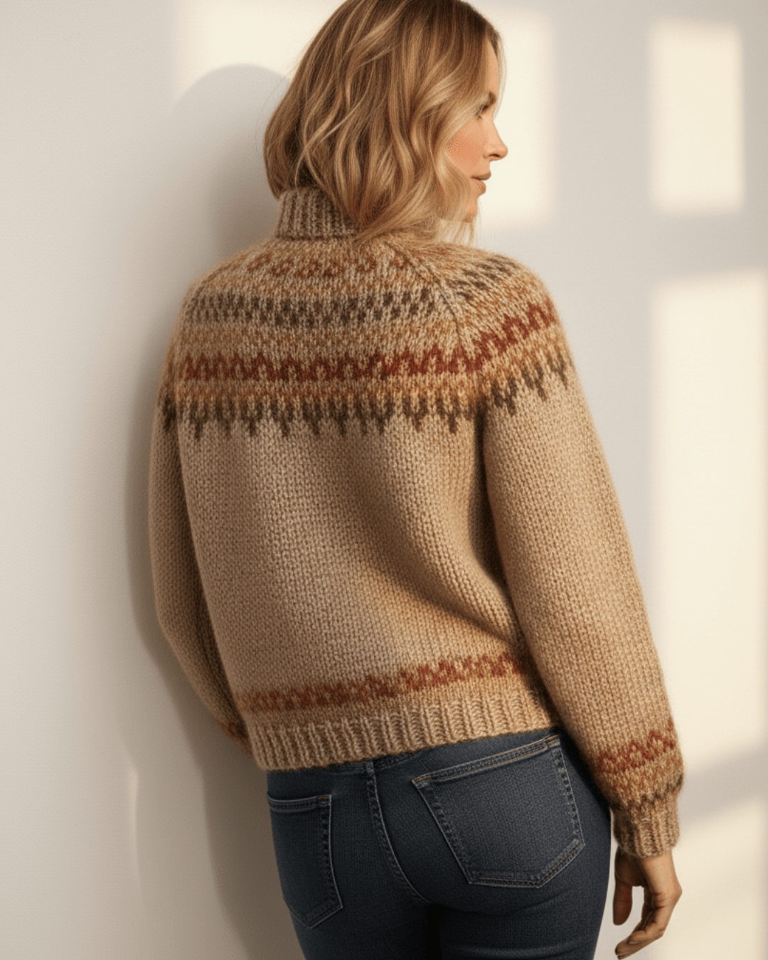Willow™ | Nordic Pattern Wool Knit - SUNDRA