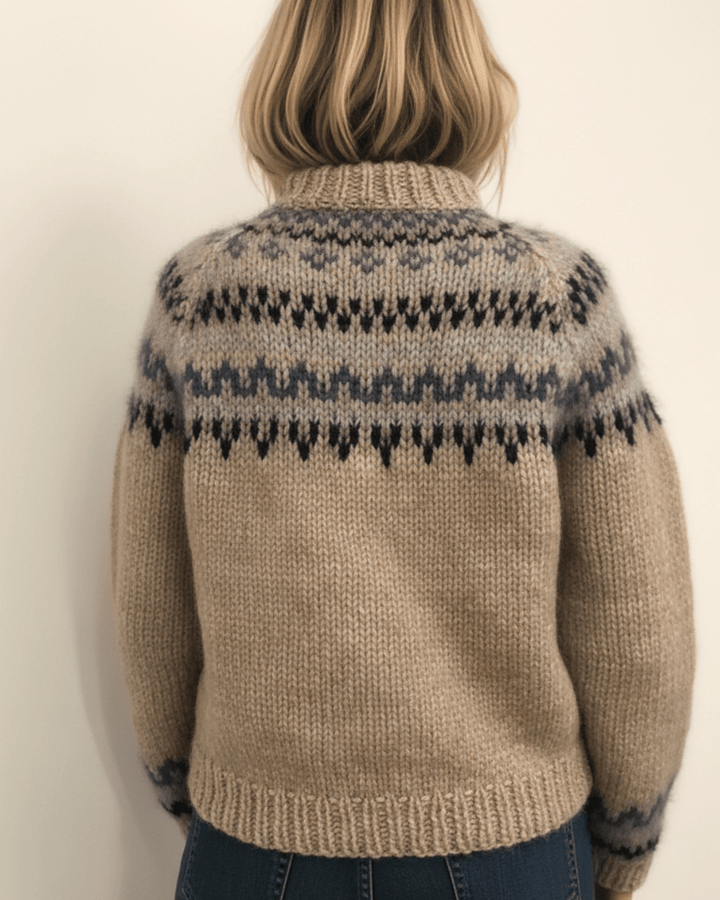 Willow™ | Nordic Pattern Wool Knit - SUNDRA