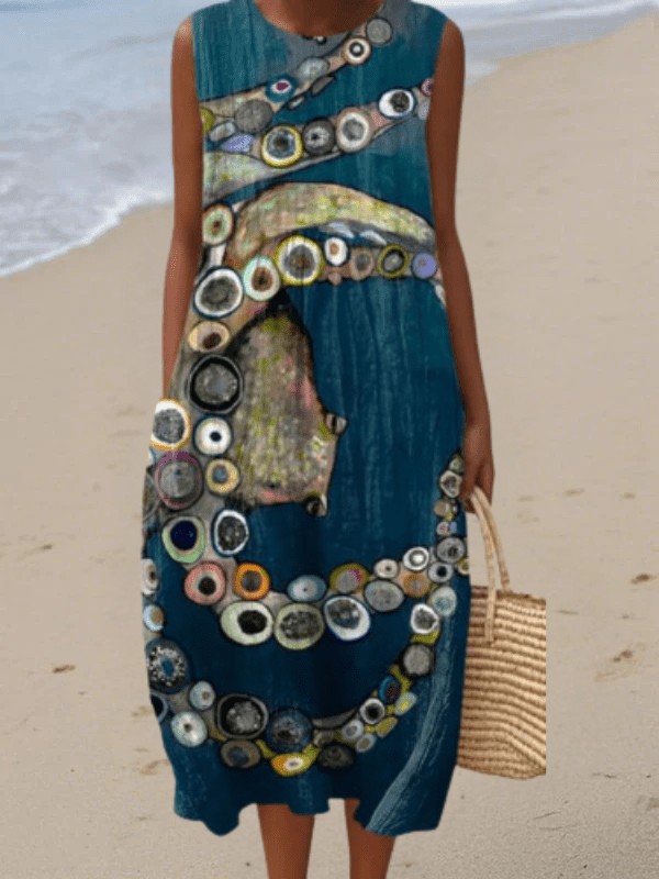 Zoe™ Nautical Midi Dress - SUNDRA